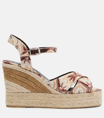 Carmen 110 lamé espadrille wedges | Missoni