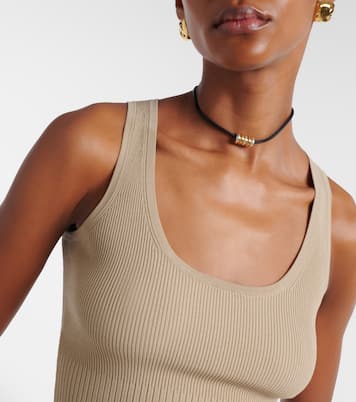 Ribbed-knit tank top | Max Mara