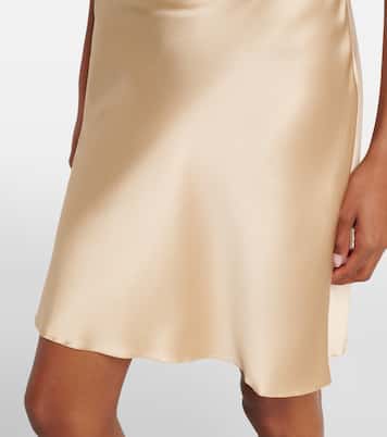 Verziertes Slipdress aus Seidensatin | Balmain