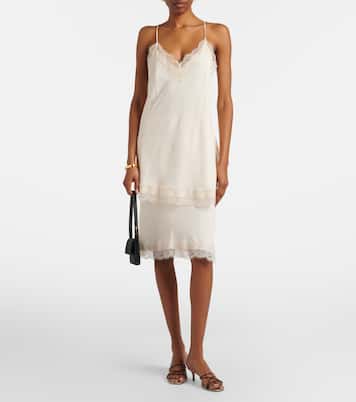 Jupe midi à dentelle | Róhe