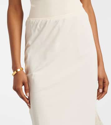 Jupe midi à dentelle | Róhe