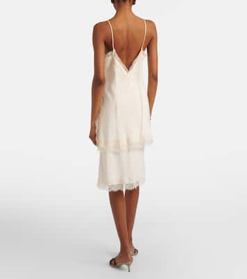 Jupe midi à dentelle | Róhe