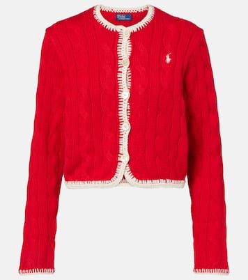 Cable-knit cotton cardigan | Polo Ralph Lauren