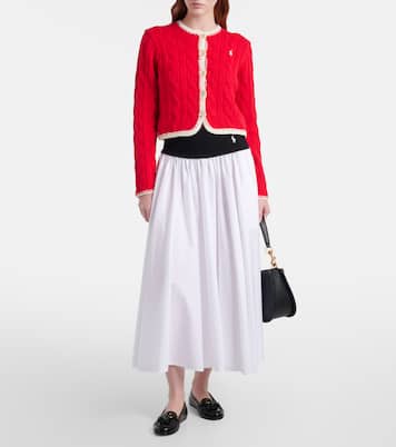 Cable-knit cotton cardigan | Polo Ralph Lauren