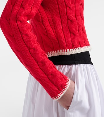 Cable-knit cotton cardigan | Polo Ralph Lauren