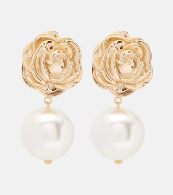 Boucles d'oreilles plaqué or à perles fantaisie | Magda Butrym