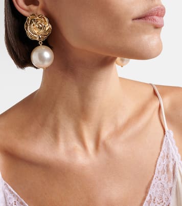 Boucles d'oreilles plaqué or à perles fantaisie | Magda Butrym