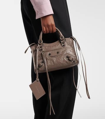 Le City Mini leather top-handle bag | Balenciaga