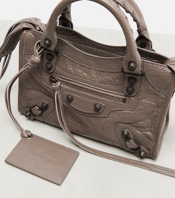 Le City Mini leather top-handle bag | Balenciaga