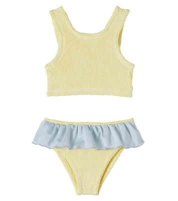 Olive ruffled bikini | Hunza G Kids
