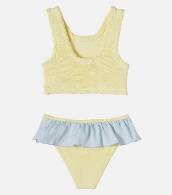 Olive ruffled bikini | Hunza G Kids