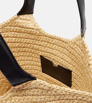Tasche mit Henkel in Raffiabast-Optik | Balmain