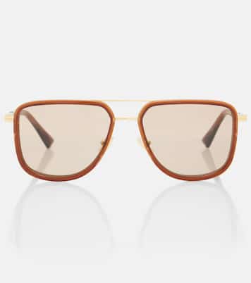 Metal Combi aviator sunglasses | Bottega Veneta