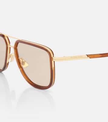 Metal Combi aviator sunglasses | Bottega Veneta