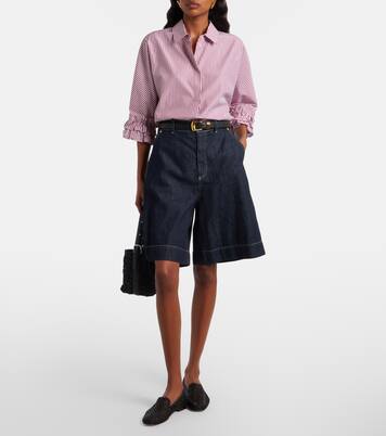 Quadro denim Bermuda shorts | 'S Max Mara