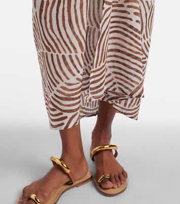 Vestido largo Sasha de algodón estampado | ViX Paula Hermanny