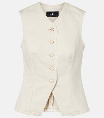 Lady denim vest | 7 For All Mankind