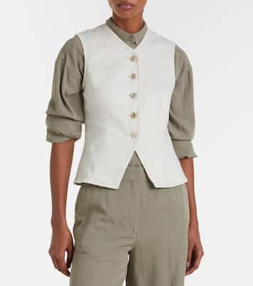 Lady denim vest | 7 For All Mankind