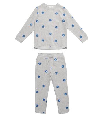 Ensemble sweat-shirt et pantalon en coton à fleurs | Stella McCartney Kids