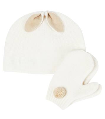 Baby set of virgin wool beanie and gloves | Il Gufo