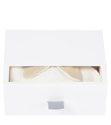 Baby set of virgin wool beanie and gloves | Il Gufo