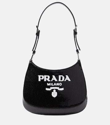 Cleo Small sequined shoulder bag | Prada