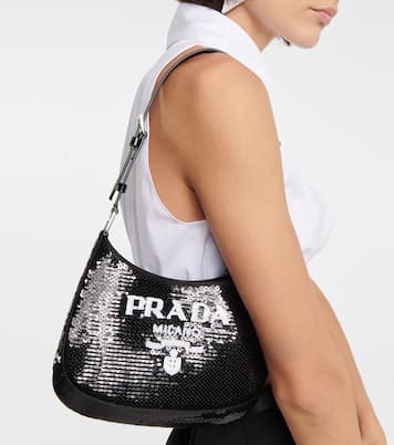 Cleo Small sequined shoulder bag | Prada