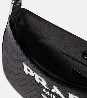 Cleo Small sequined shoulder bag | Prada