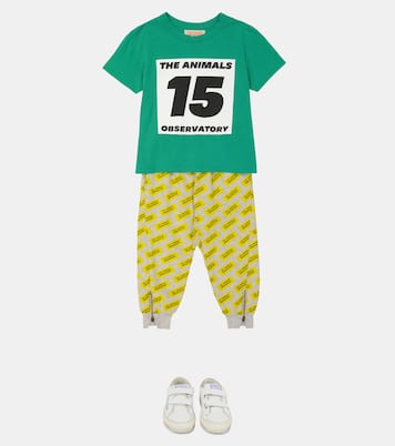 Panther printed cotton sweatpants | The Animals Observatory