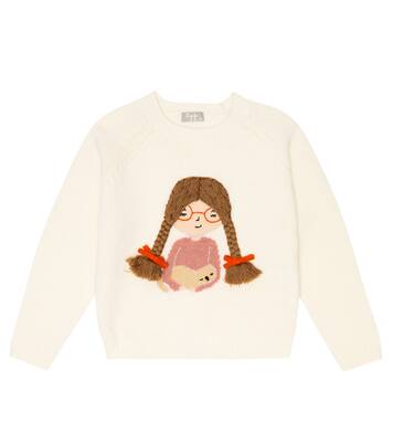 Embroidered virgin wool sweater | Il Gufo