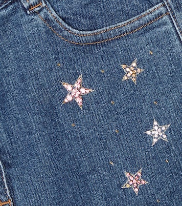Embroidered flared jeans | Il Gufo