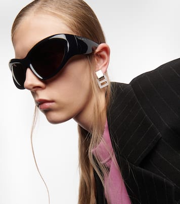 Ovale Sonnenbrille Wrap | Balenciaga