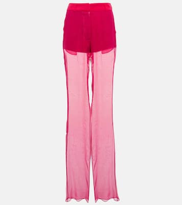 Pantalon ample à taille mi-haute en soie | Nensi Dojaka