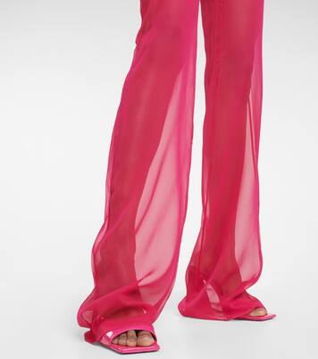 Pantalon ample à taille mi-haute en soie | Nensi Dojaka