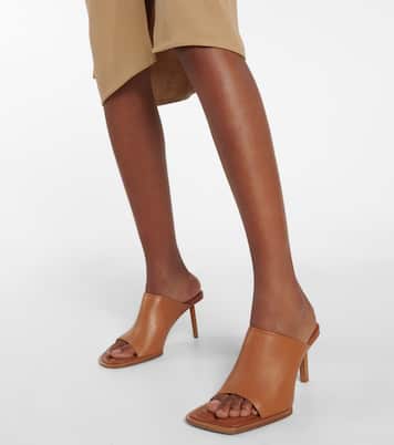 Les Mules Carrés Ronds leather mules | Jacquemus