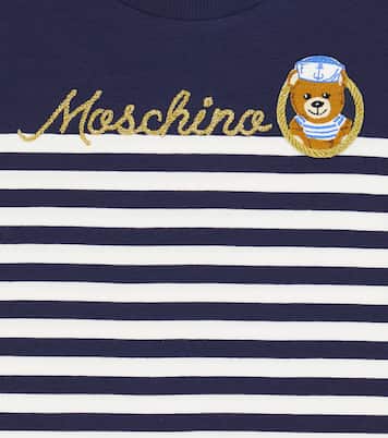 Maglia a righe in misto cotone | Moschino Kids