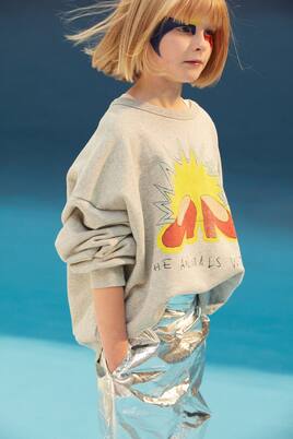 Sweat-shirt imprimé en coton | The Animals Observatory