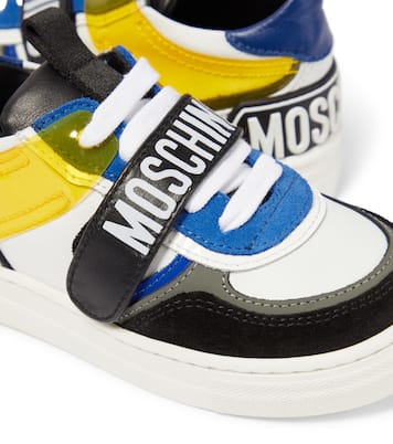 Logo paneled sneakers | Moschino Kids