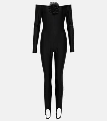 Jumpsuit in jersey con applicazione floreale | Giuseppe di Morabito