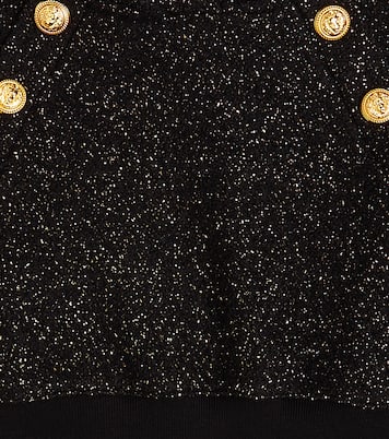 Cotton and wool-blend hoodie | Balmain Kids