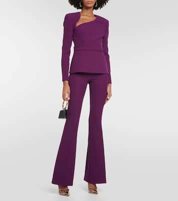 Top aus Crêpe mit Cut-outs | Safiyaa