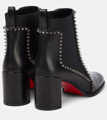 Botines Out Line Spikes de piel | Christian Louboutin