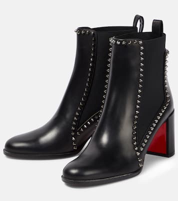 Botines Out Line Spikes de piel | Christian Louboutin