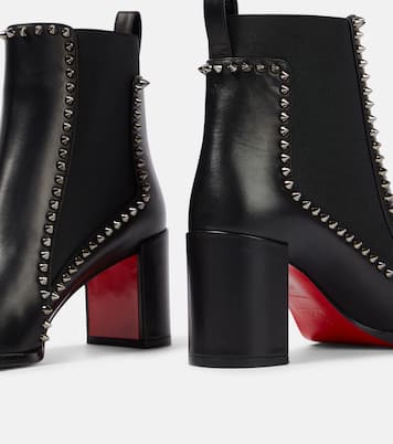 Botines Out Line Spikes de piel | Christian Louboutin