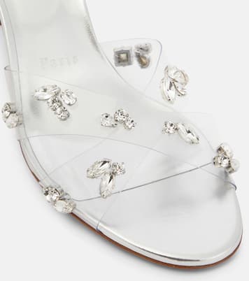 Queenie PVC and metallic leather sandals | Christian Louboutin