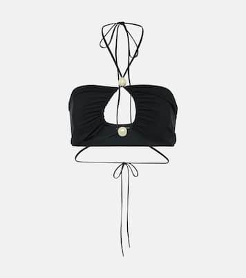 Beaded bandeau bikini top | Magda Butrym