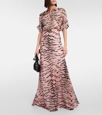 Bedruckter Maxirock Matchmaker aus Seide | Zimmermann