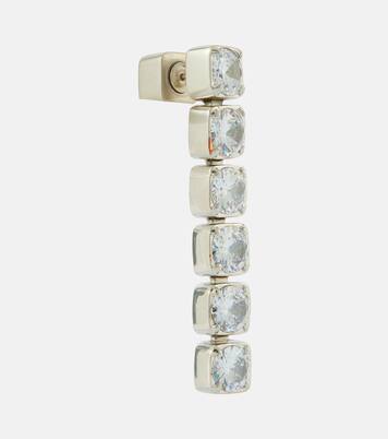 Crystal-embellished drop earrings | Jil Sander
