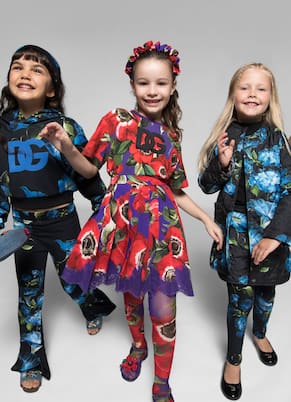 DG floral cotton jersey hoodie | Dolce&Gabbana Kids