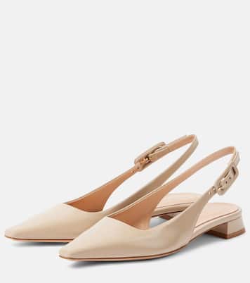 Lindsay 20 patent leather slingback flats | Gianvito Rossi